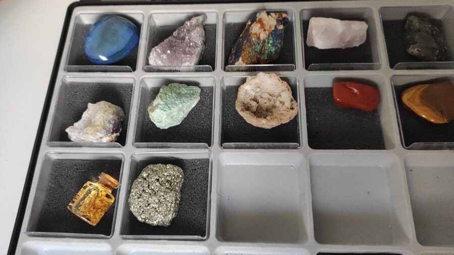 Cajita para minerales